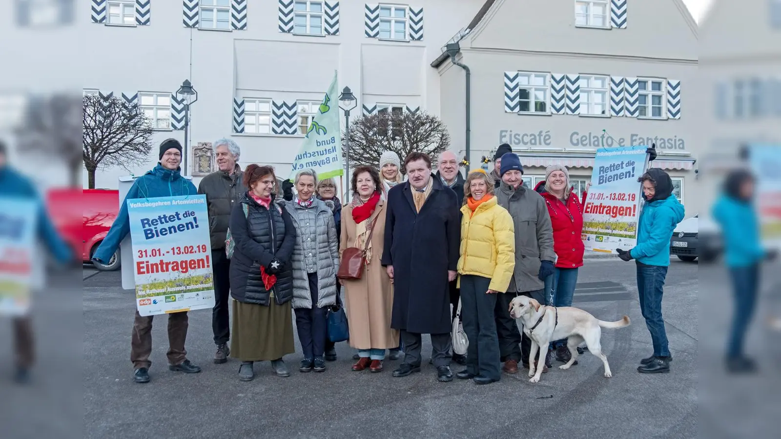 In Ebersberg fanden sich zum Auftakt des Volksbegehrens parteiübergreifende Unterzeichner ein. (Foto: Ludwig Seitz)