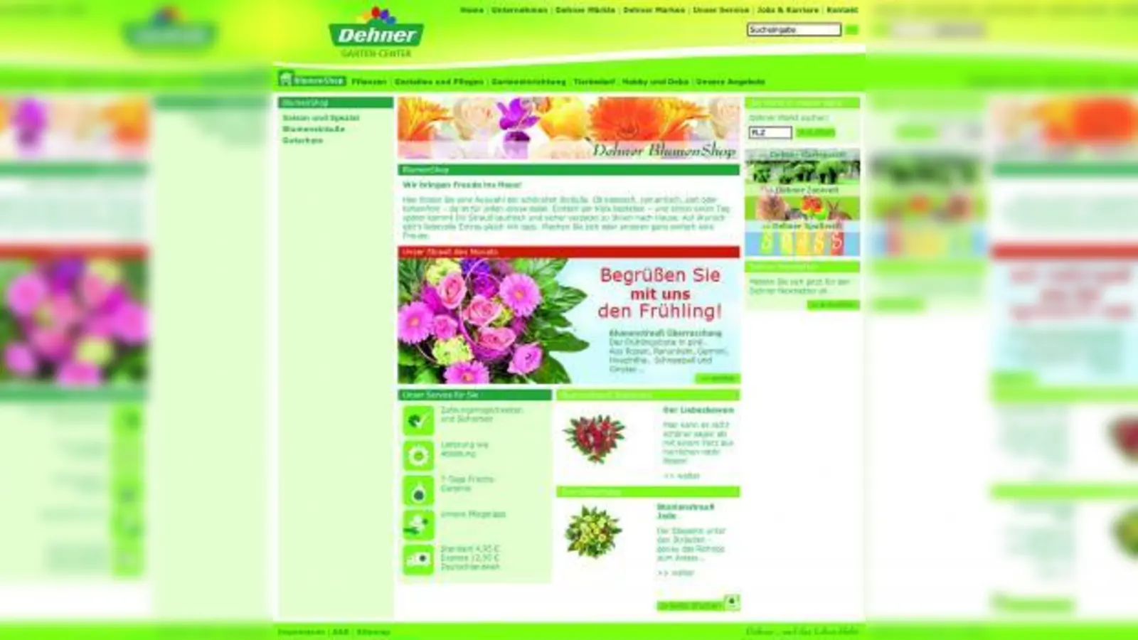 Seit März 2008 erstrahlt die Dehner-Homepage im neuen Glanz. (Foto: Dehner)