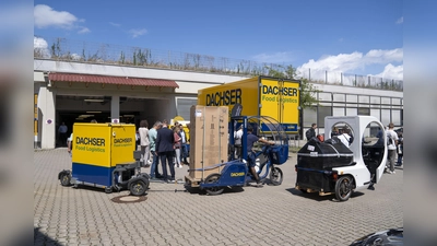 An der Paketposthalle findet der Umschlag von Palettenware, Kühllogistik und gewöhnlichen Paketen statt. (Foto: Mobilitätsreferat/Dobner Angermann)