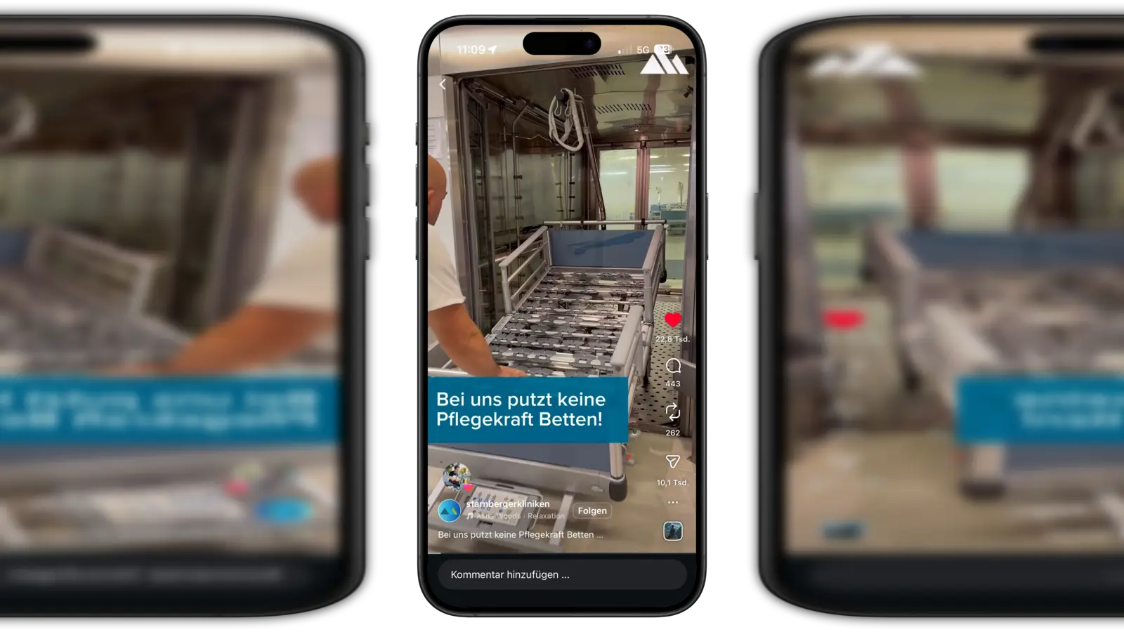 In nur wenigen Tagen wurde der Clip auf Instagram über einen Million mal aufgerufen. (Foto: Starnberger Kliniken)