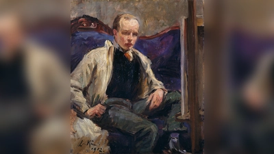 Leo von König, Selbstbildnis vor Staffelei, 1902, Öl auf Leinwand. (Foto: Museum Georg Schäfer, Schweinfurt)