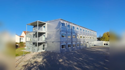 Das Interimsgebäude steht und bietet Platz für ca. 350 Kinder. (Foto: Stadt Weilheim)