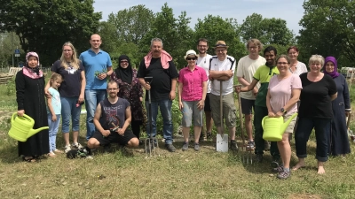 Auch im Interkulturellen Garten wird am 28. Juni bei trockenem Wetter gefeiert. (Archivbild: hw)