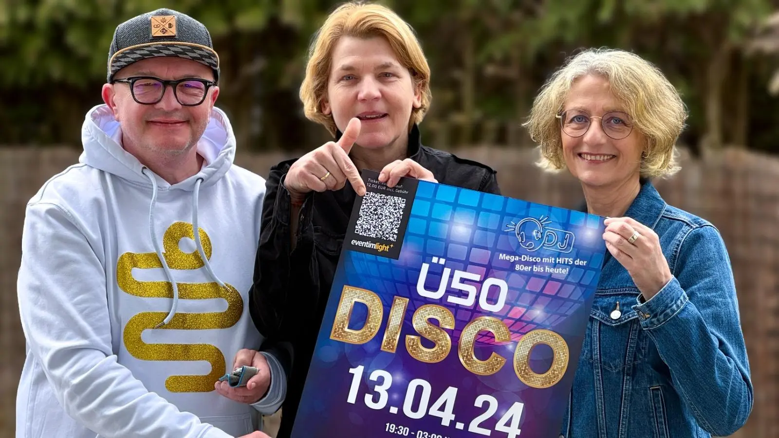 Veranstaltet wird die Ü50-Disco von Bogdan Kramliczek (von links), Ursula Zimmermann und&nbsp;Patrizia Kramliczek  (Foto: privat)