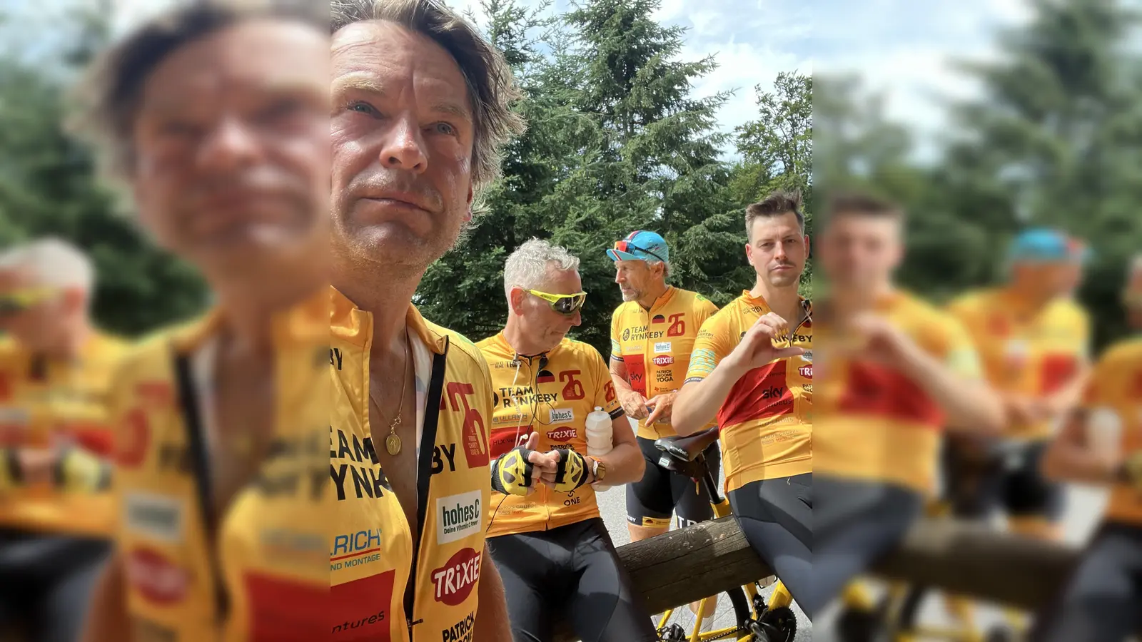 Das Team hat die Grenze überquert und radelt nun in Frankreich weiter. Ziel: Paris. (Foto: Team Rynkeby)