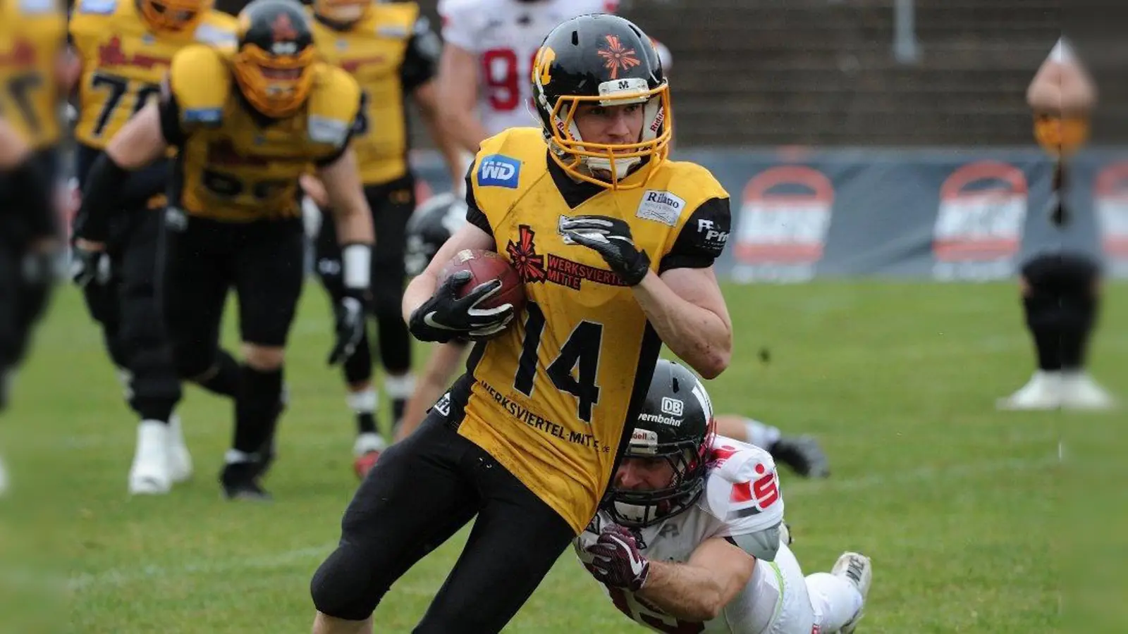 Diesmal wollen die Cowboys die Wildcats bezwingen. Im vergangenen Jahr (Foto) unterlagen die Münchner zuhause 12:13. (Foto: © Peter Roth)