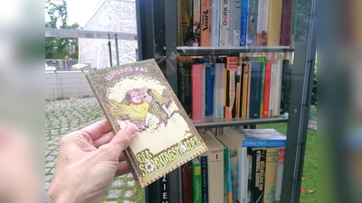 Voller Witz und Wahrheit: „Der Sonntagsmörder” aus dem Bücherschrank in der Lerchenau. (Foto: tab)