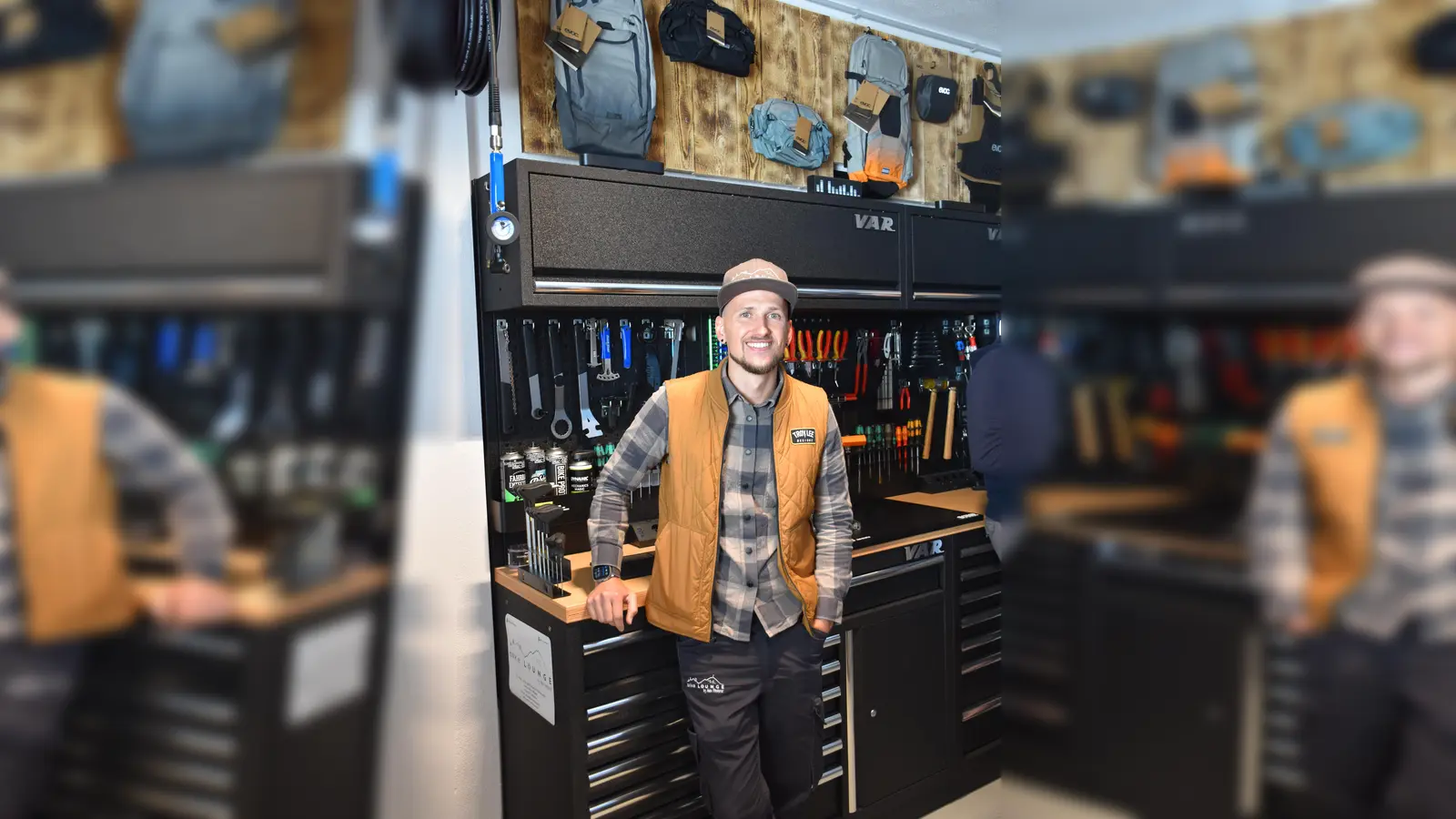 Geschäftsführer Alex Finsterer – leidenschaftlicher Biker - erfüllt sich seinen Traum in Kleinberghofen. (Foto: coe)