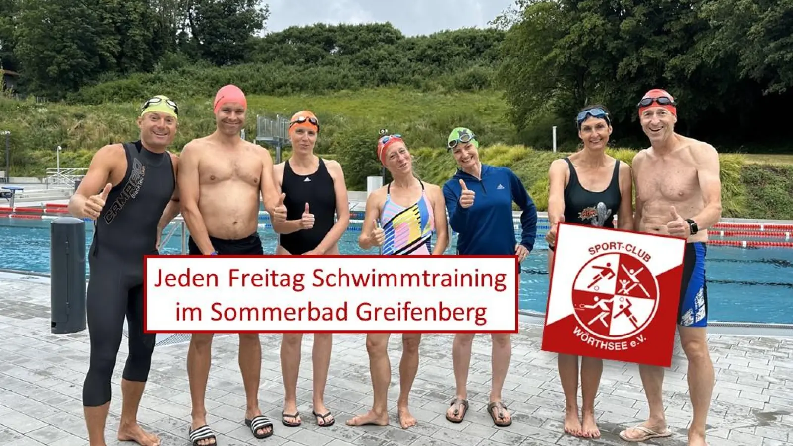 Immer wieder freitags geht's zum Schwimmtraining mit Maxi Krumm (links). (Foto: SC Wörthsee)