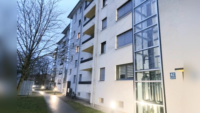 Ansprechendes Äußeres: Die Hausnummern 34, 36-42 und 44-46 in der Nanga-Parbat-Straße sind mit dem Fassadenpreis der Stadt München ausgezeichnet worden. (Foto: bas)