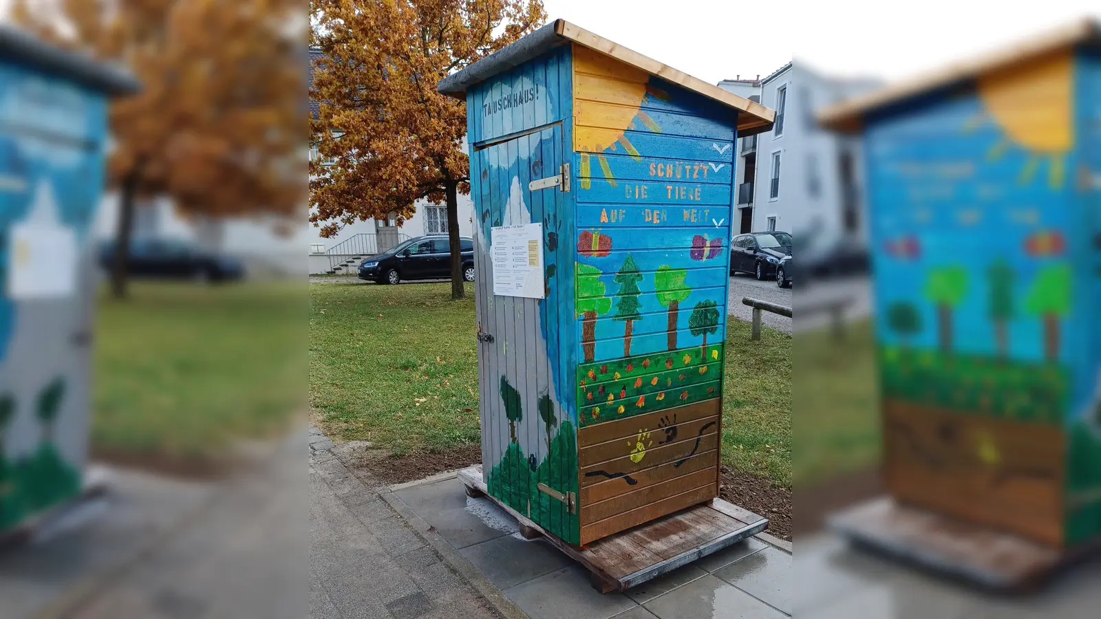 Das Tauschhaus der Gemeinde steht nun in der Nähe der Gilchinger Tafel. (Foto: Gemeinde Gilching)