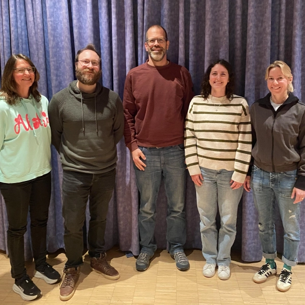 Der neu gewählte Vorstand der SSG Neptun Germering e.V. (v.l.): Katina Wahl, Maximilian Homes, Simon Plass, Tanja Sommer und Evelyn Seemann. (Foto: SSG Neptun Germering)