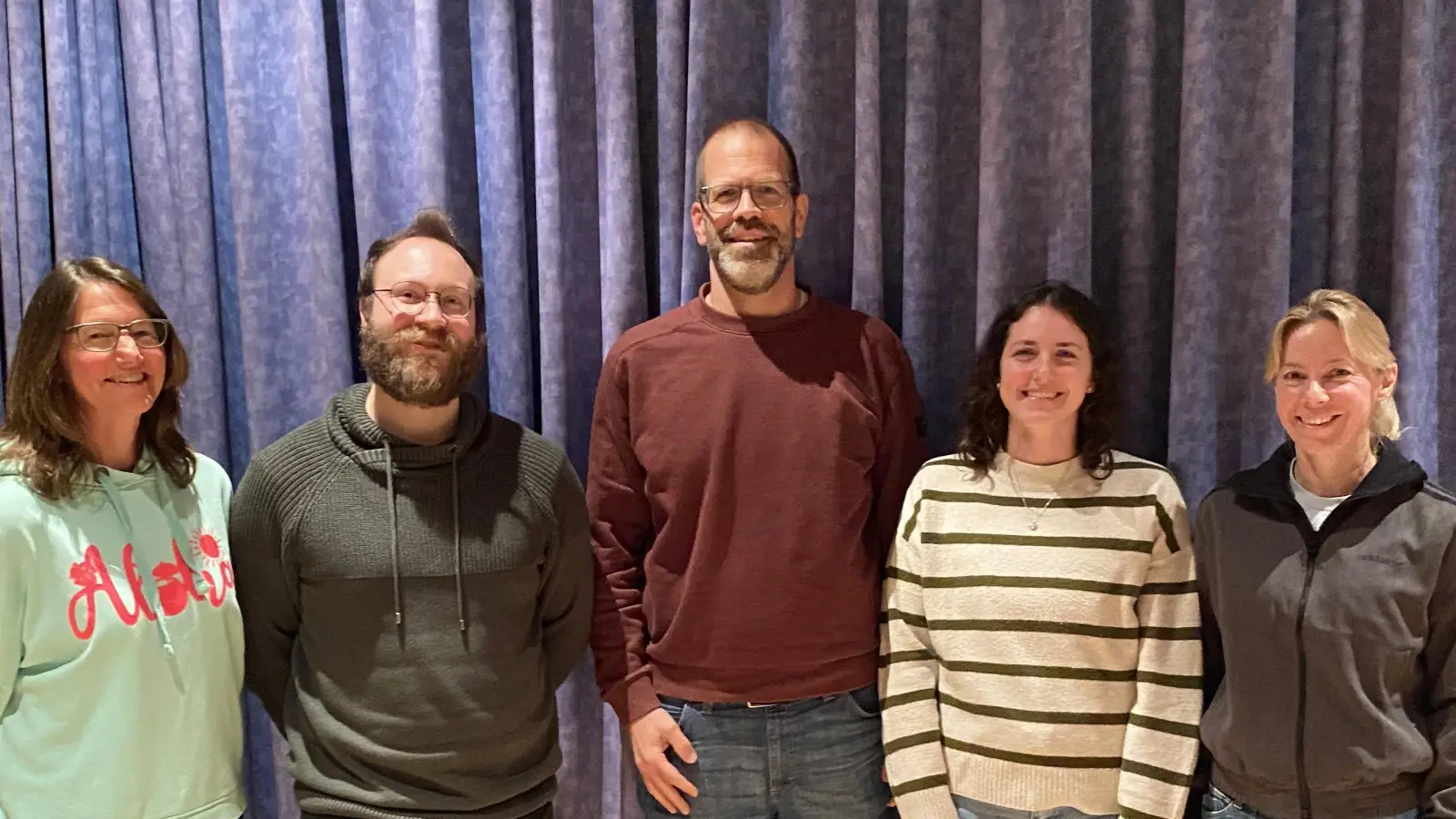 Der neu gewählte Vorstand der SSG Neptun Germering e.V. (v.l.): Katina Wahl, Maximilian Homes, Simon Plass, Tanja Sommer und Evelyn Seemann. (Foto: SSG Neptun Germering)
