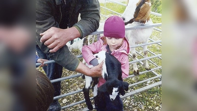 Mit großer Begeisterung wurde gestreichelt und gefüttert.	 (Foto: privat)