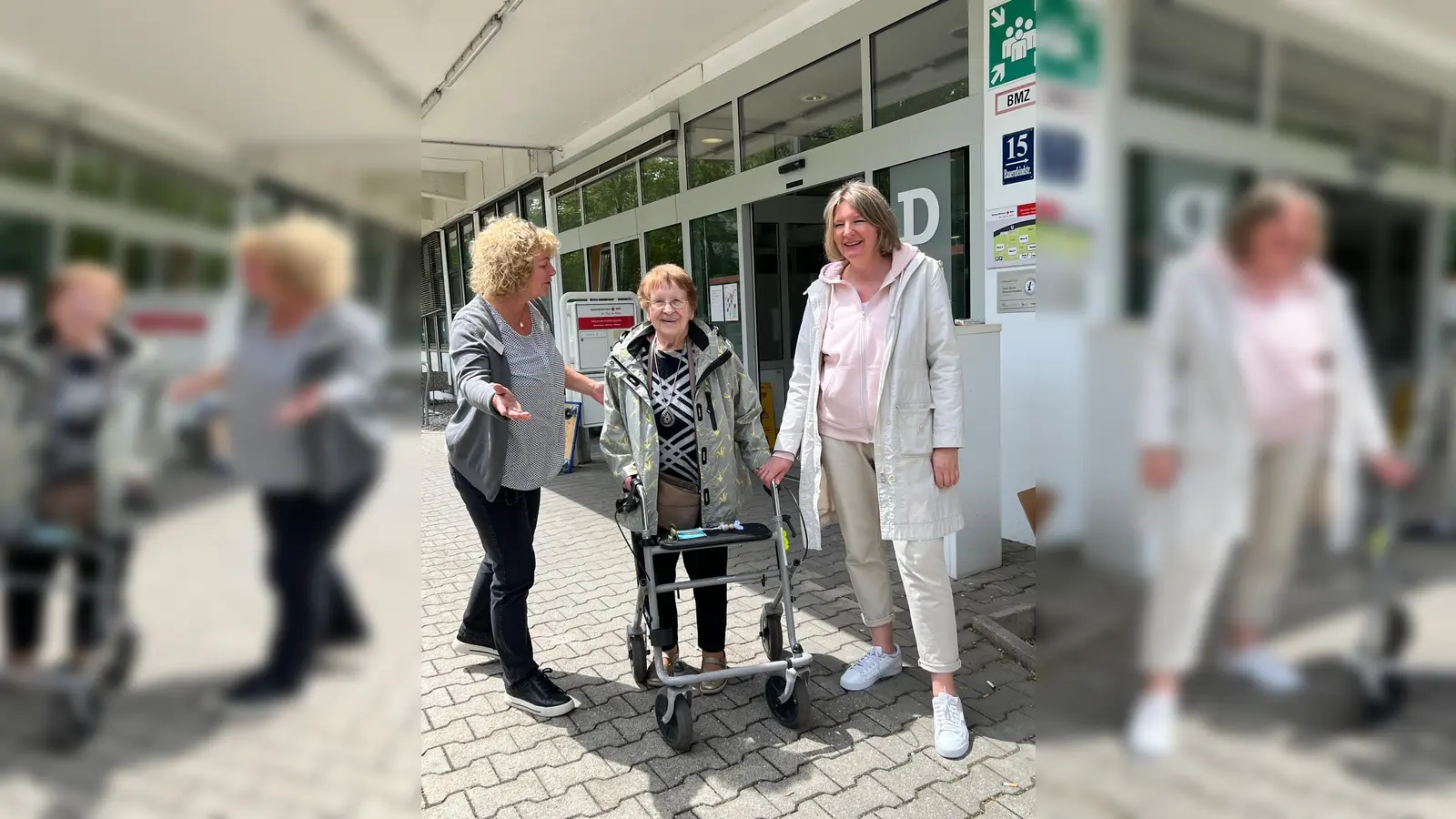 Der Umzug war Teamarbeit: Langsam und in kleinen Gruppen ging es vom Alt- in den Neubau.  (Foto: © SSG)