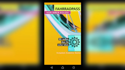 Mit der kostenfreien Fahrradpass-App der Polizei kann man sein Fahrrad problemlos registrieren lassen. (Foto: Polizei)