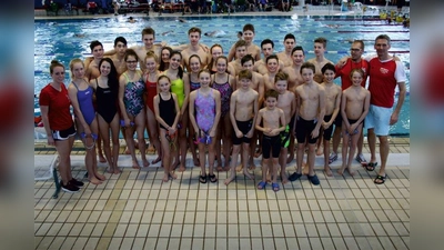 Starker Auftritt: Das Team der SSG Neptun bewies auch beim Kurzstrecken-Wettbewerb seine Klasse. (Foto: SSG)