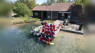 Die Rettungsstation bei schönen Wetter ab sofort wieder einsatzbereit. (Foto: Kreiswasserwacht)