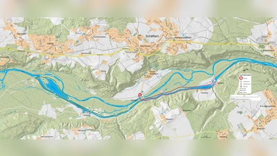 Übersichtskarte Themenweg „Natur” (Foto: Wasserwirtschaftsamt)