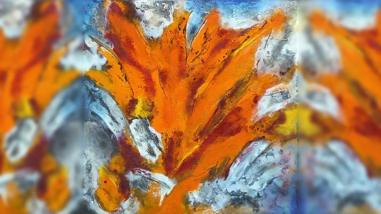 Die Kunstausstellung von Elisabeth Cockcroft ist bis September im Rathaus Neukeferloh zu sehen.  (Foto: privat)