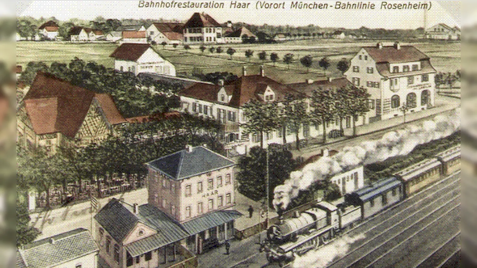 Was macht der Haarer Bahnhof im neuen Stadtteillkalender für Trudering und Riem? Wer einen Blick hineinwirft, erfährt es. (Foto: AK Stadtteilgeschichte im Truderinger Kulturkreis)