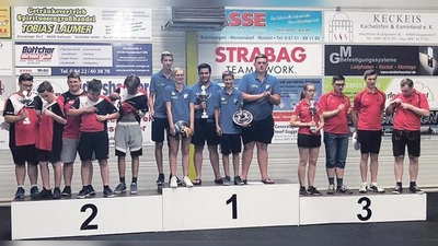 Leo Heidacher, Daniel Steber, Koni Heidacher, Selina Steber und Basti Sperr holten sich den Titel.	 (Foto: Verein)