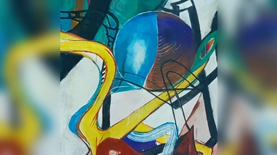 „Echo der Halbkugel” lautet der Titel dieses Werks von Claudia Pirron, die ihr Atelier am 28. und 29. Juni öffnet. (Foto: Pirron)