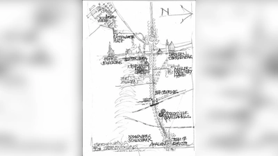 So stellen sich die Mitglieder der Bürgerinitiative „Boulevard Verdi-Allee“ das zukünftige Gesicht der Ausfallstraße vor. Eine „Schloss-Tram“ und viele Bäume gehören dazu. (Foto: Skizze: Peter Knoch)