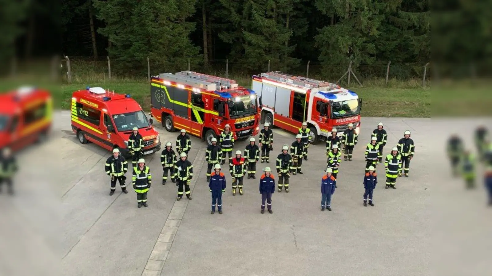 25 Feuerwehrleute der Feuerwehren Hochstadt und Oberpfaffenhofen probten zwölf Stunden lang diverse Notfallszenarien. (Foto: Gemeinde Weßling)