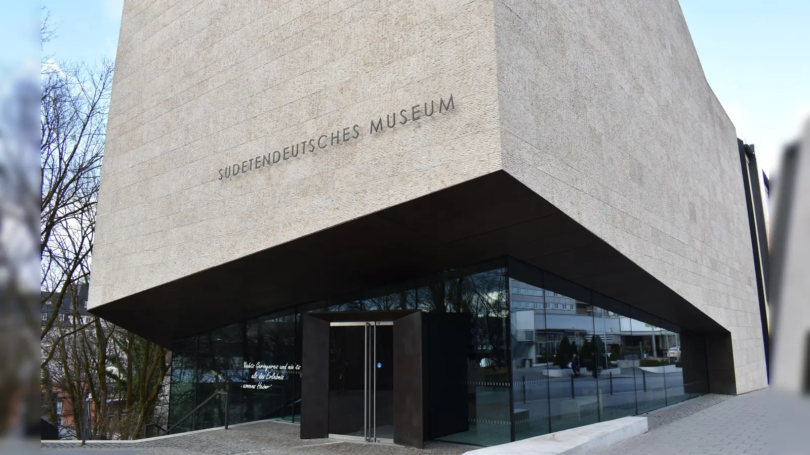 Am 6. Mai wird bekannt, an wen der Europäische Museumspreis 2023 geht. Das Sudetendeutsche Museum in der Au hat eine Chance auf den Preis. (Foto: Daniel Mielcarek/SDM)