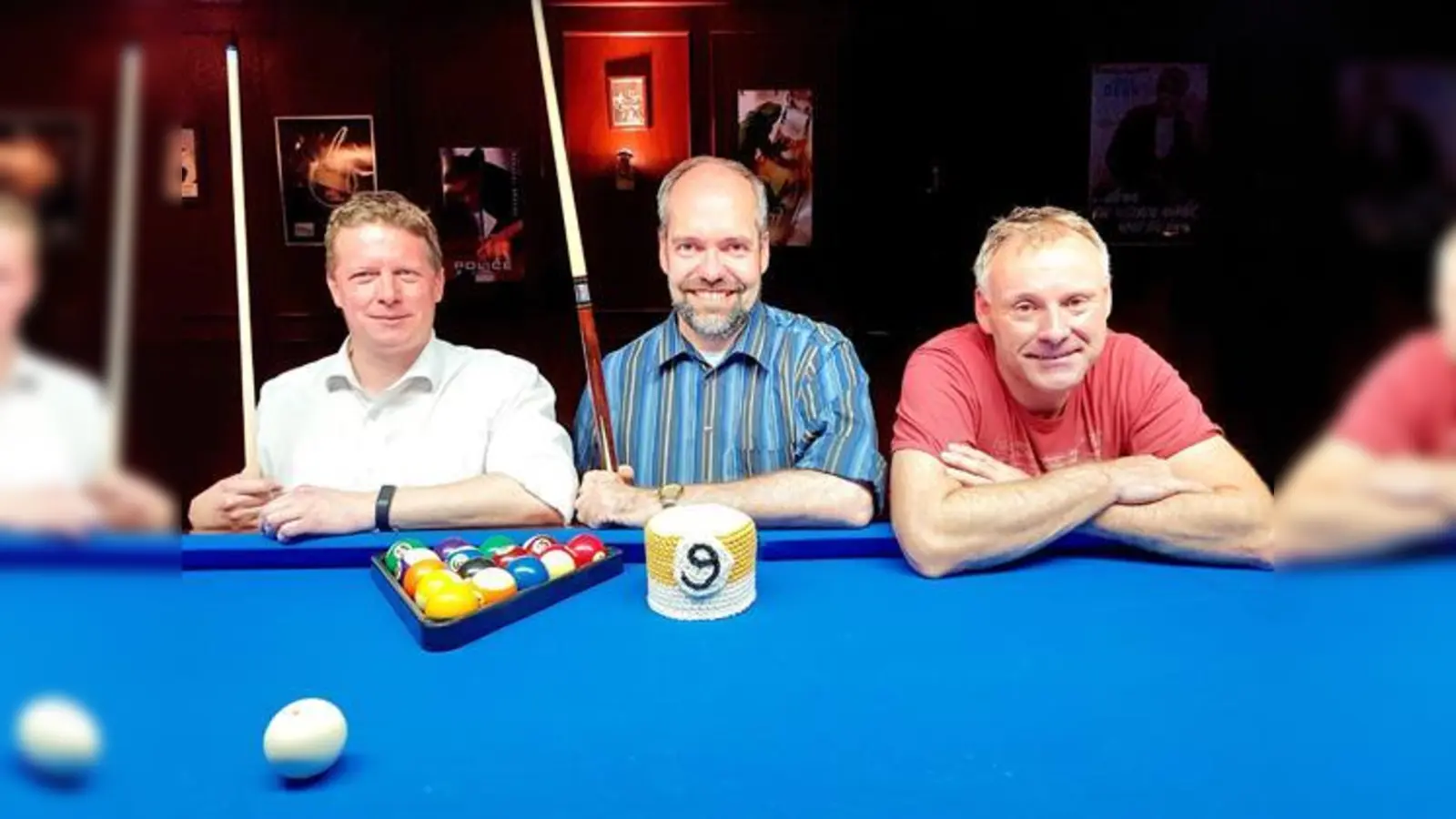 Die drei Erstplatzierten: Von links nach rechts: Markus Kraus (2.), Jürgen Ismeier (1.) und Torsten Kunze (3.)  (Foto: vhs)