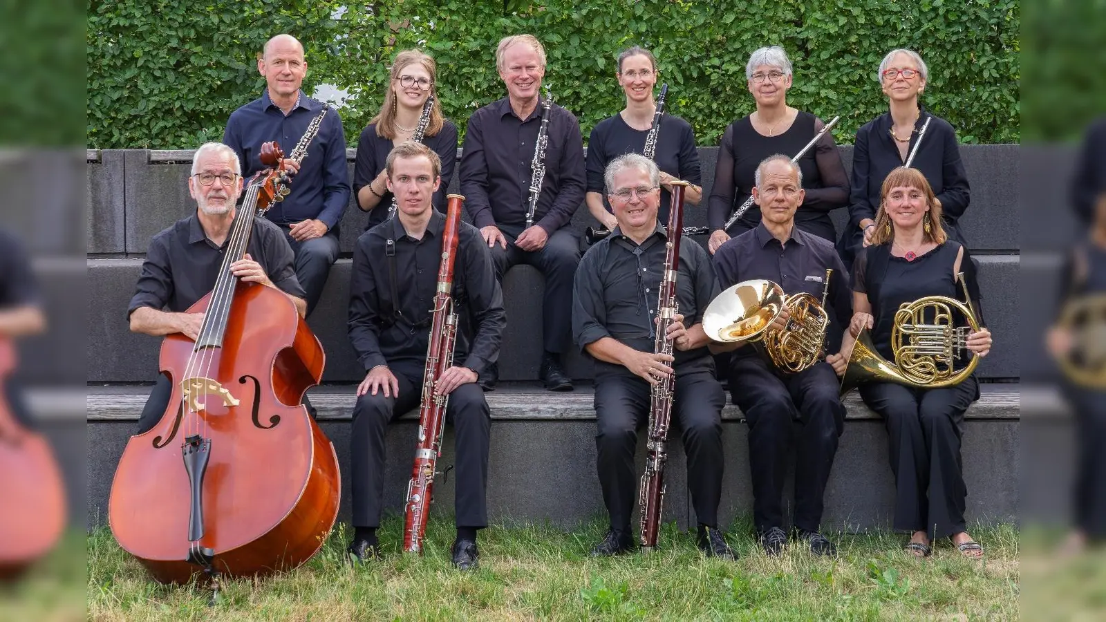 Seit mehr als 20 Jahren spielt das Prinzregenten-Ensemble München als Doppel-Holzbläserquintett mit je zwei Flöten, Oboen, Klarinetten, Fagotten, Hörnern und einem Kontrabass zusammen. (Foto: Ensemble)