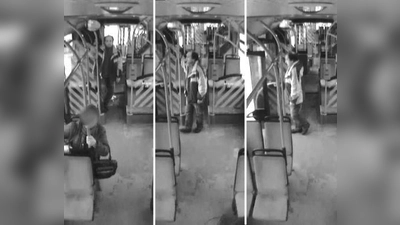 Diese Bilder stammen von der Überwachungskamera des Busses. Wer kennt diesen Mann? (Foto: Polizei)