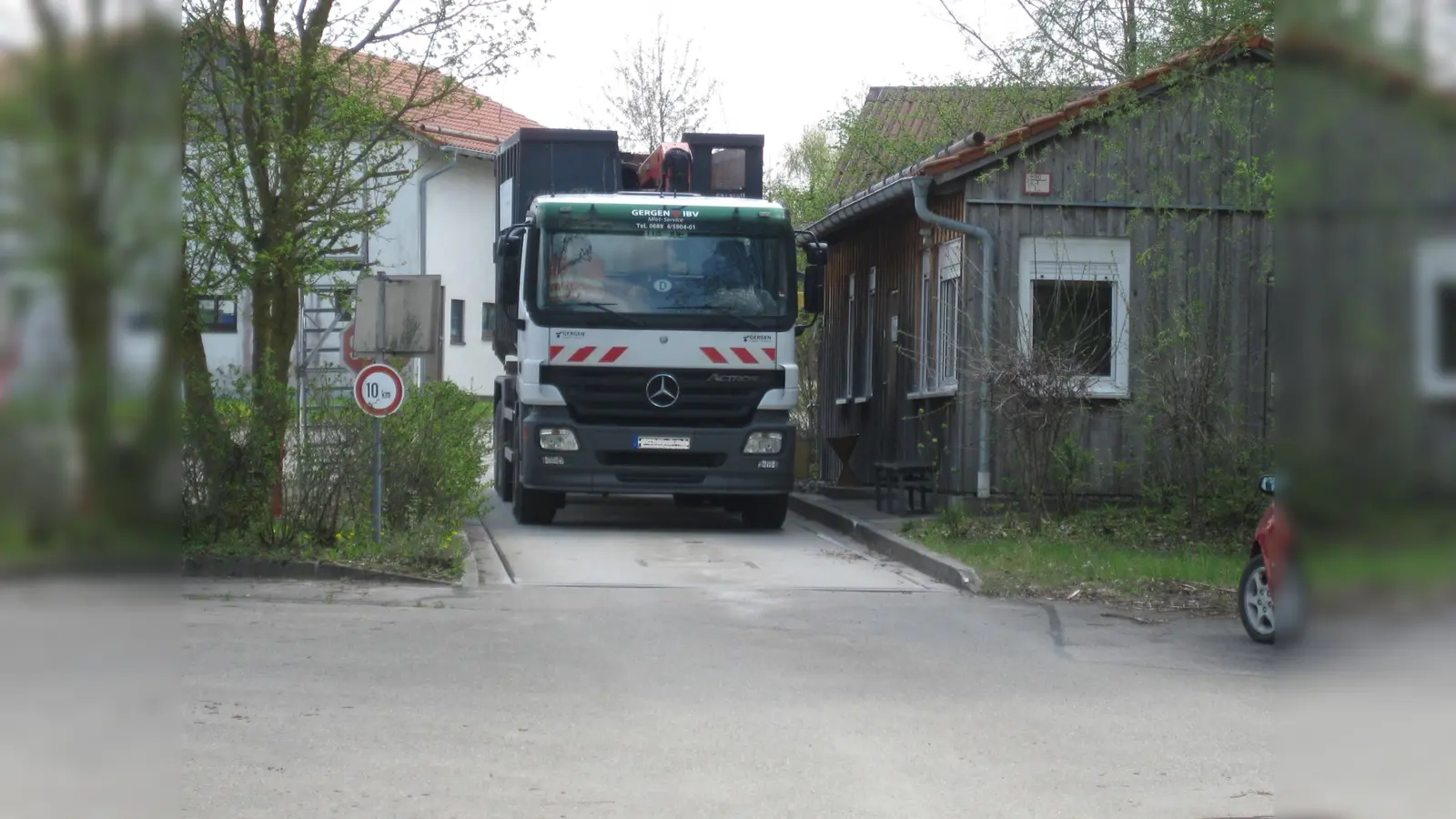 Die Waage auf der Reststoffdeponie Jedenhofen. (Foto: Barbara Mühlbauer-Talbi)