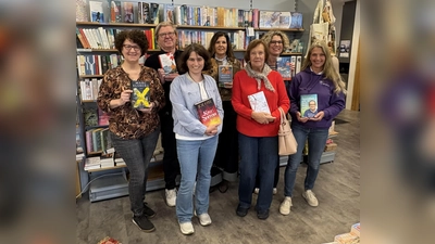  Das Lesezeichen-Team und die Germeringer Geschäftsleute freuen sich auf eine besondere Aktion. (Foto: Lesezeichen)