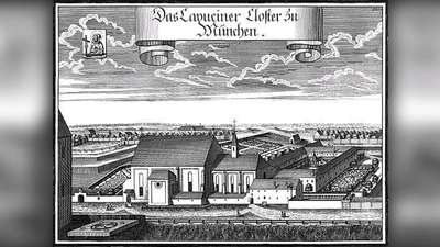 Blick in die Vergangenheit: Historische Ansicht des Kapuzinerklosters in München. (Foto: NordOstKultur-Verein)