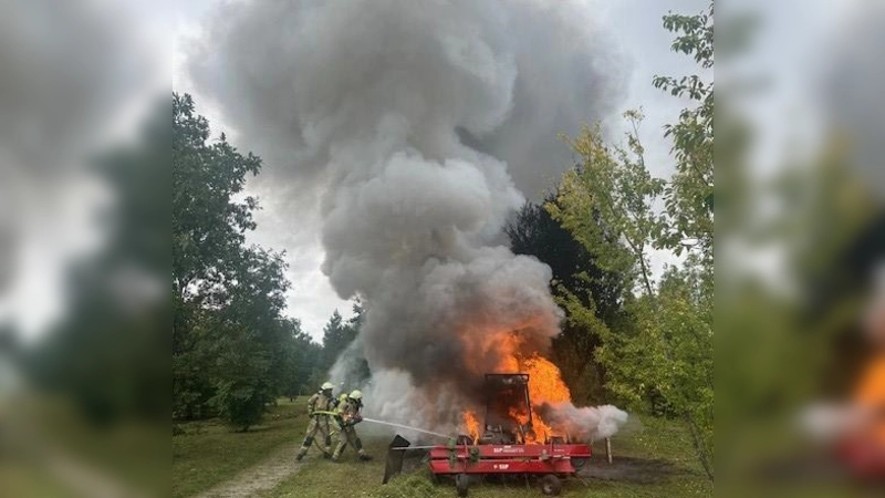Fix vor Ort: Die FFW Planegg löschte schnell den Brand. (Foto: FFW Planegg)