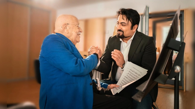 Giora Feidman (links) und Majid Montazer. (Foto: Kai Weise)