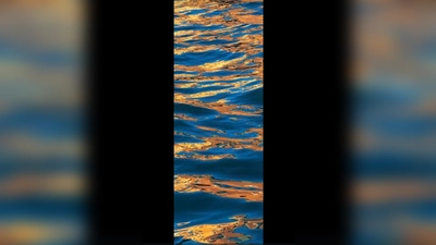 Ständig verändern sich Oberfläche und Farbe von Wasser.  (Foto: Andrea Göppel)