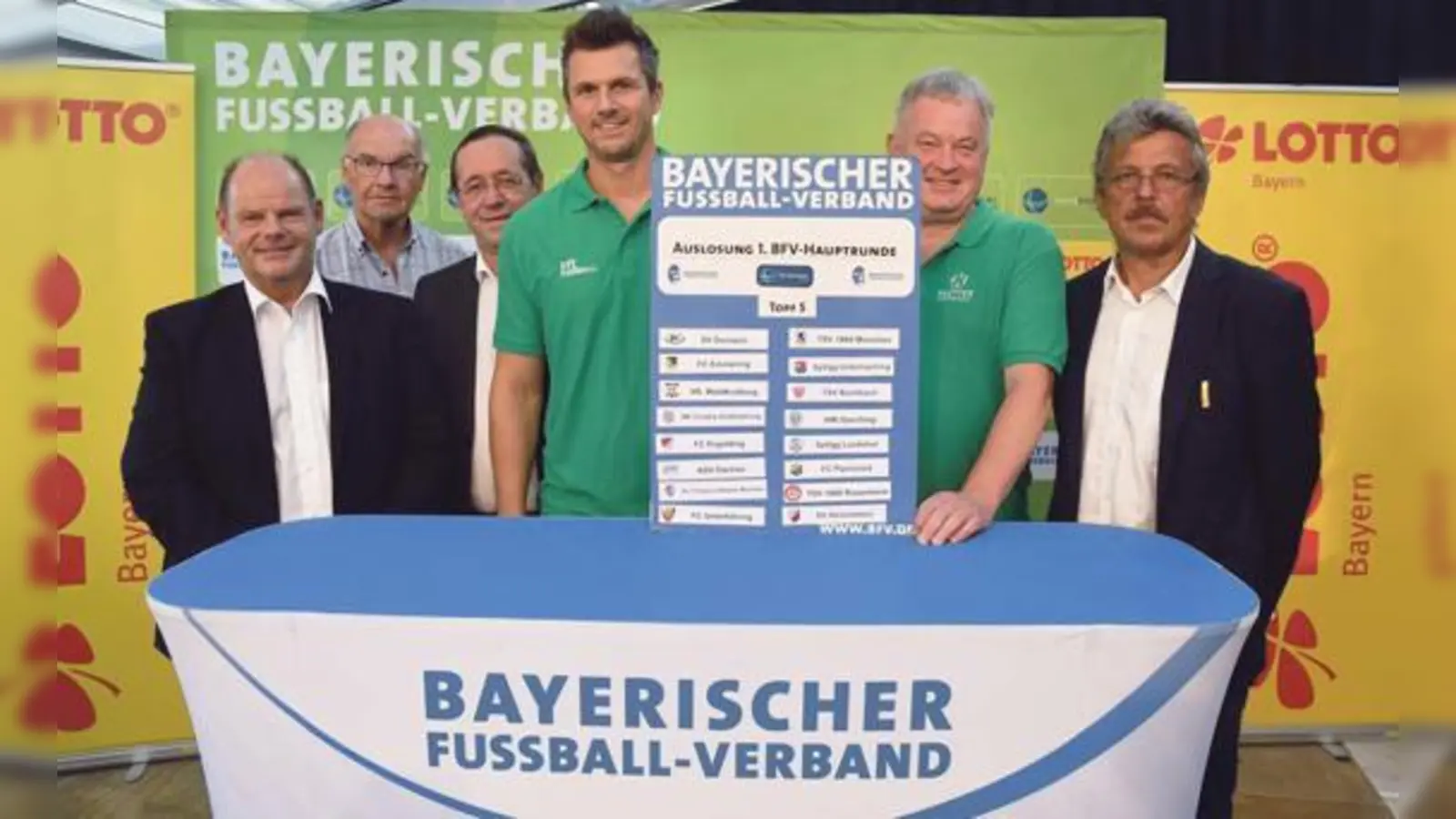 Der SV Dornach durfte sich bei der Auslosung zum Toto-Pokal seinen Wunschgegner aussuchen. Die Wahl fiel auf den TSV 1860 München.	 (Foto: Bayerischer Fußball-Verband e.V.)