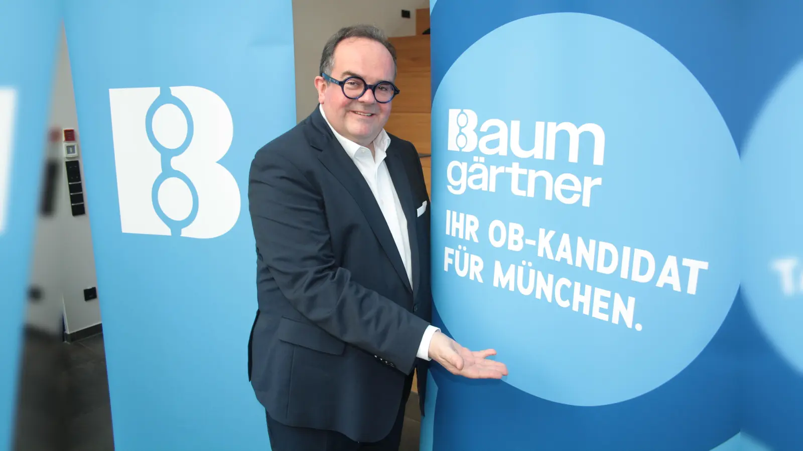 Clemens Baumgärtner (CSU) ist zuversichtlich, Münchens nächster Oberbürgermeister zu werden. (Foto: job)