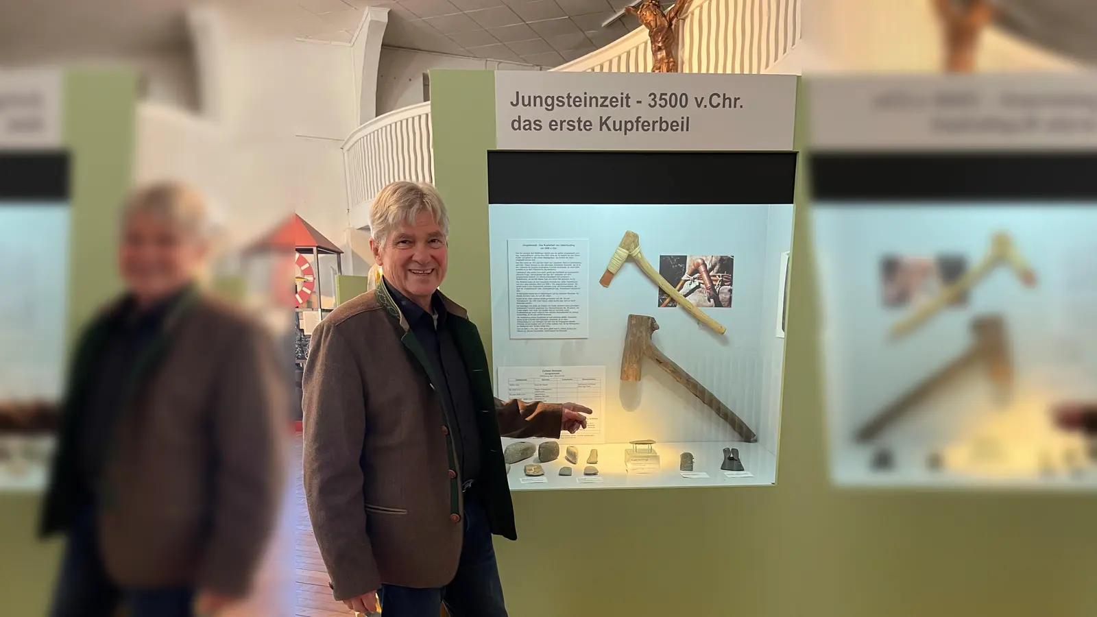 Der Vorsitzende des Heimatmuseums, Dr. Harald Nottmeyer freut sich über viele interessierte Gäste im Heimatmuseum. (Foto: hw)