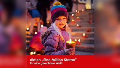 Mit der Lichteraktion, die in diesem Jahr unter dem Motto „für eine gerechtere Welt“ steht, möchte Caritas international die Aufmerksamkeit nach Jordanien lenken.  (Foto: Caritas )