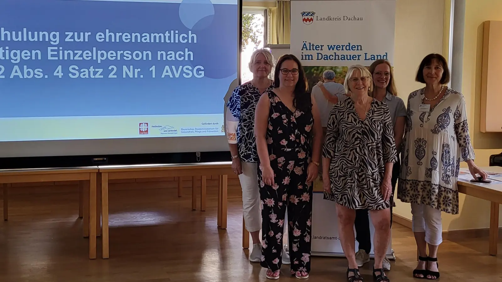 Das Schulungsteam der eintägigen ETEP Schulung im Marienstift (Foto: LRA Dachau/Steffi Otterbein)