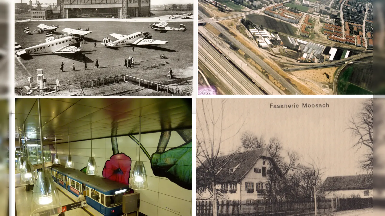 Die Entwicklung des Moosacher Nordens wird anhand von zahlreichen historischen Aufnahmen dargestellt. (Foto: Geschichtsverein Moosach)