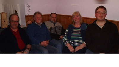 Der neugewählte Vorstand: Nikolaus Albrecht, Dieter Langhans, Andreas Hüttner, Hanne Popp, Florian Bader (von links). (Foto: Ingrid Lippert)