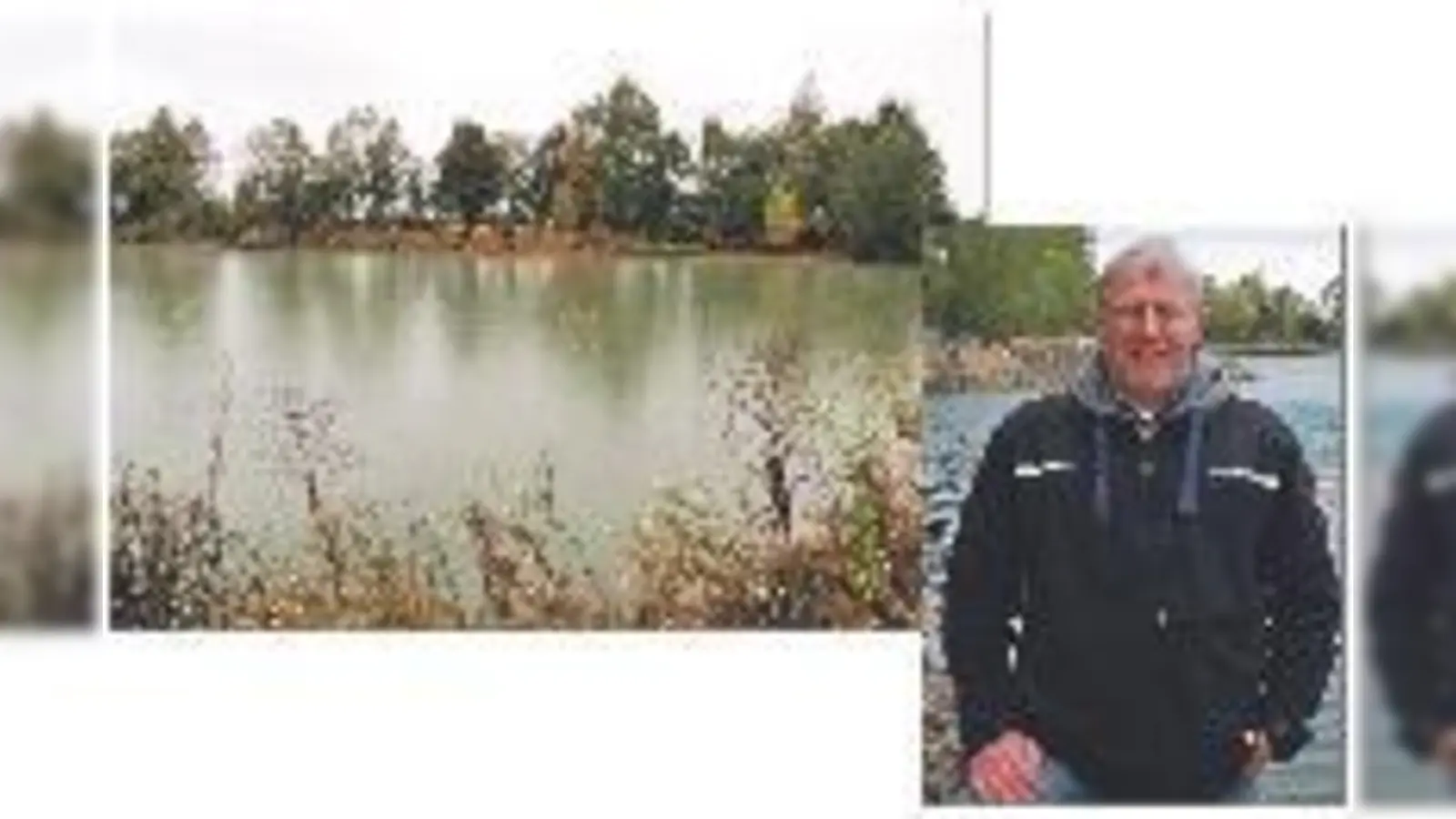 Der Vereinsweiher in Neufinsing ist Schauplatz des Anfischens. 1. Vorstand Anton Huber freut sich über Gäste.	 (F.: Verein)