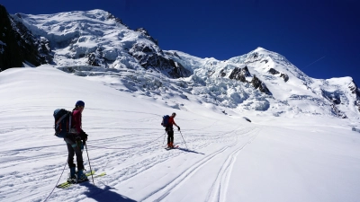 Alpinisten während einer Skitour auf den Mont Blanc. Auch die Grafinger wollen hoch hinaus. (Foto: Marcus Rau jun.)