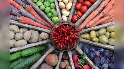 Erntedankvielfalt, dargestellt im Wagenrad des Kreisverbandes München&nbsp;für Gartenkultur und Landespflege. (Foto: Anna Marinelli)