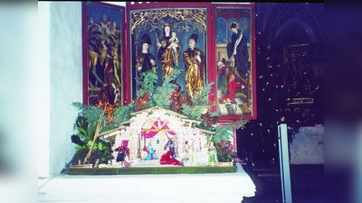 Franz Xaver Grandl fühlt sich schon seit jeher der Tradition  <br>verpflichtet und setzt sich mit ganzer Kraft für die Pippinger Kirche  ein. Diese Krippe machte er speziell für den Pippinger Altar. (Foto: privat)